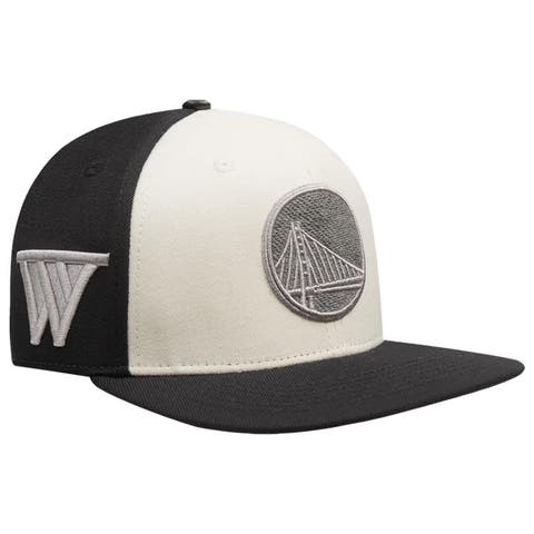 Men's Pro Standard  Cream Golden State Warriors French Terry Snapback Hat