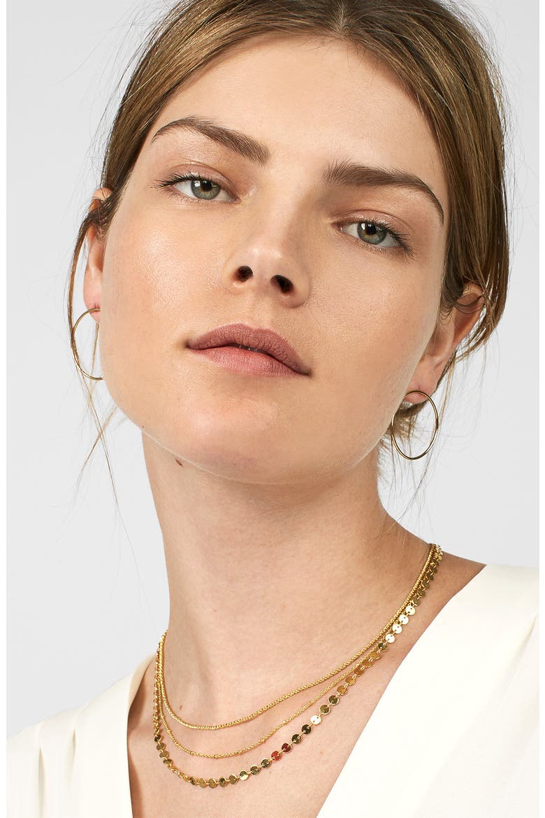 Ariana Multistrand Necklace, Alternate, color, GOLD