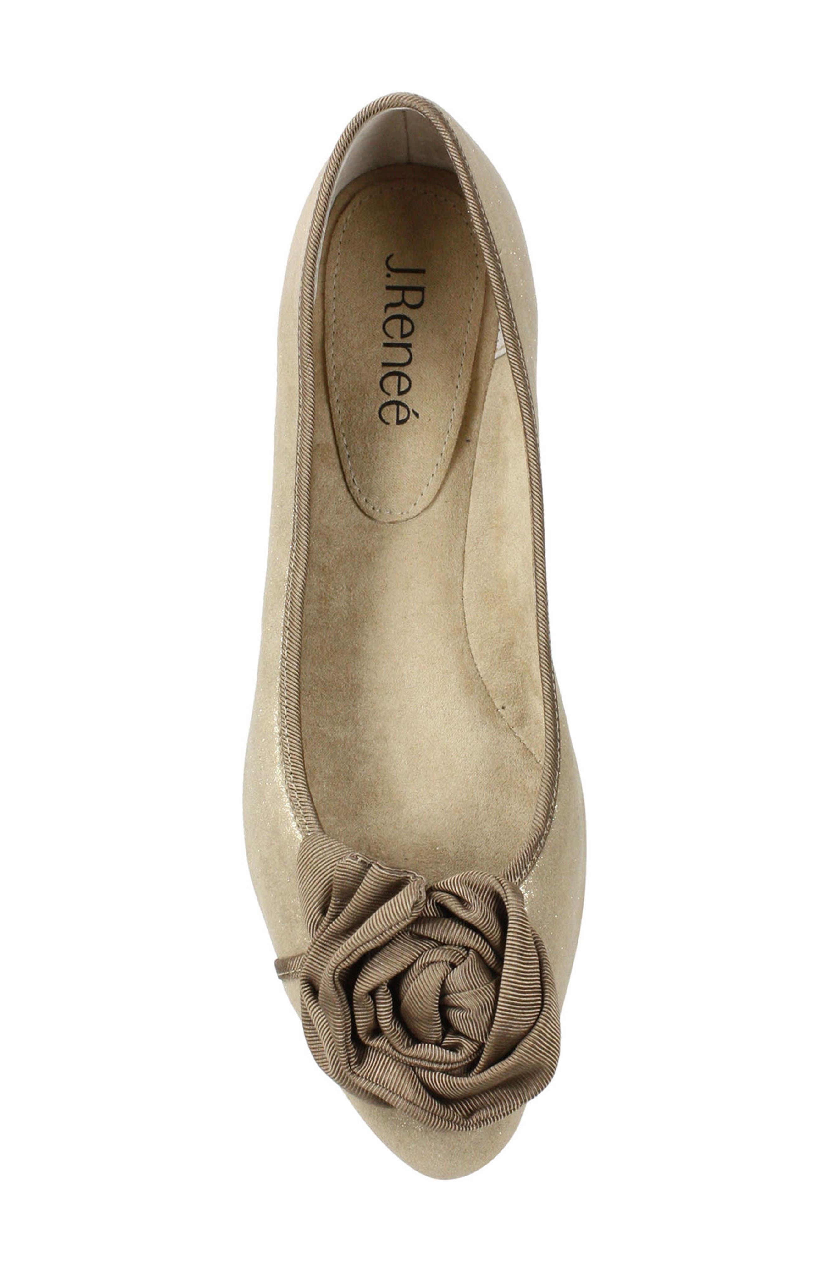 Baylynn Skimmer Flat, Alternate, color, GOLD SATIN