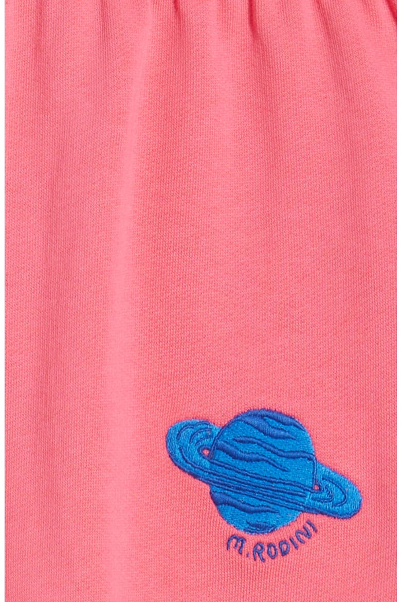 Kids' Planet Embroidered Organic Cotton Sweat Shorts, Alternate, color, PINK