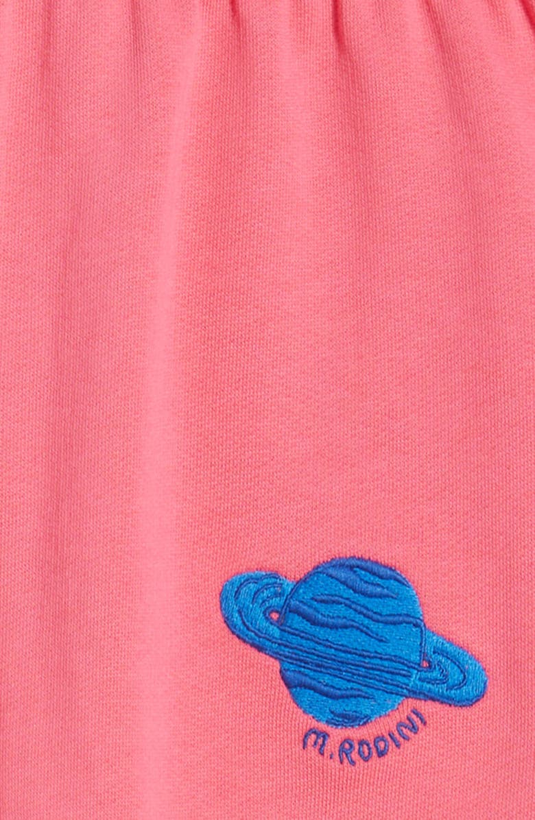 Mini Rodini Kids' Planet Embroidered Organic Cotton Sweat Shorts, Alternate, color, Pink
