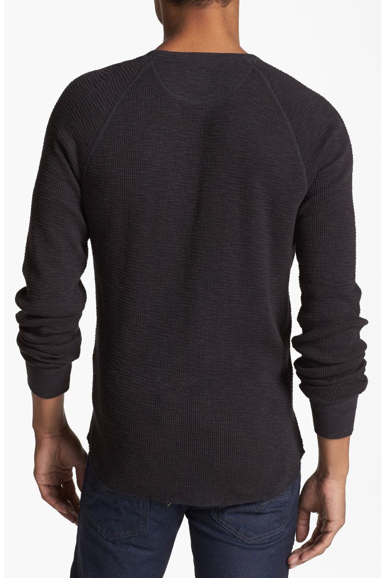 Dungarees Thermal Henley, Alternate, color, STONE BLACK