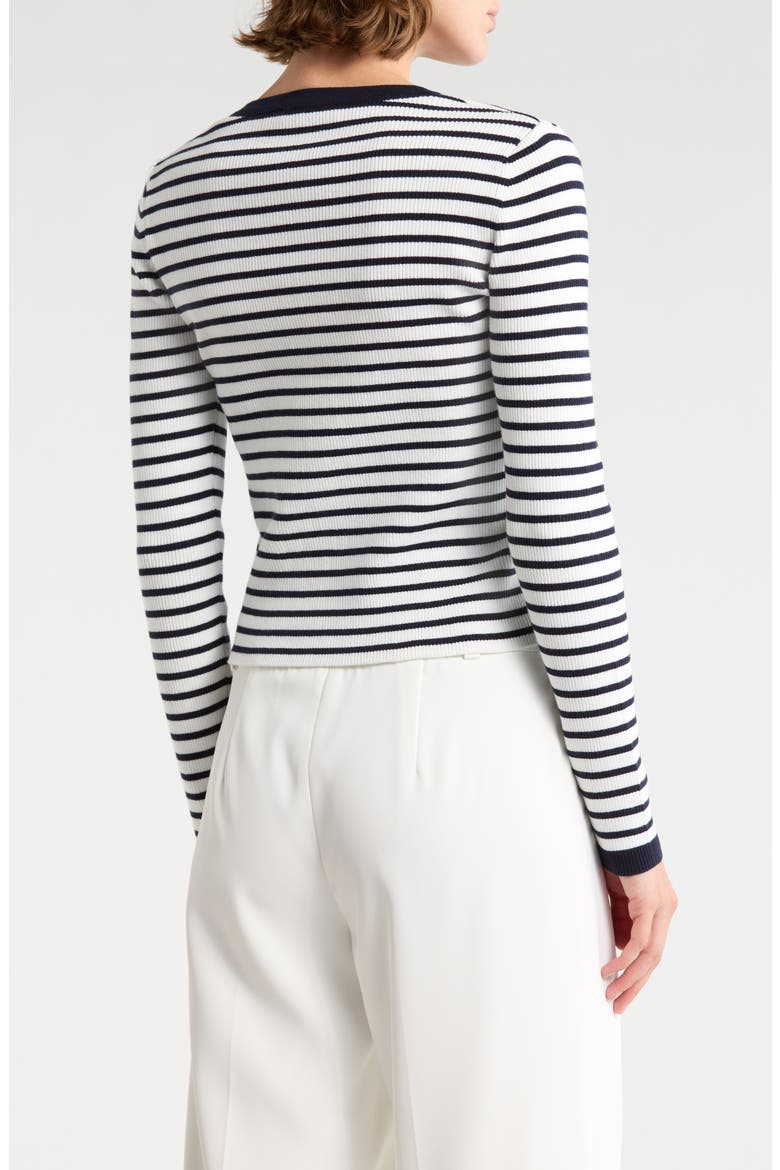 The Sabella Cardigan, Alternate, color, SKY WHITE / NAVY