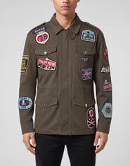 PHILIPP PLEIN Military Jacket Patches Men