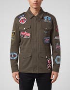 PHILIPP PLEIN Military Jacket Patches Men