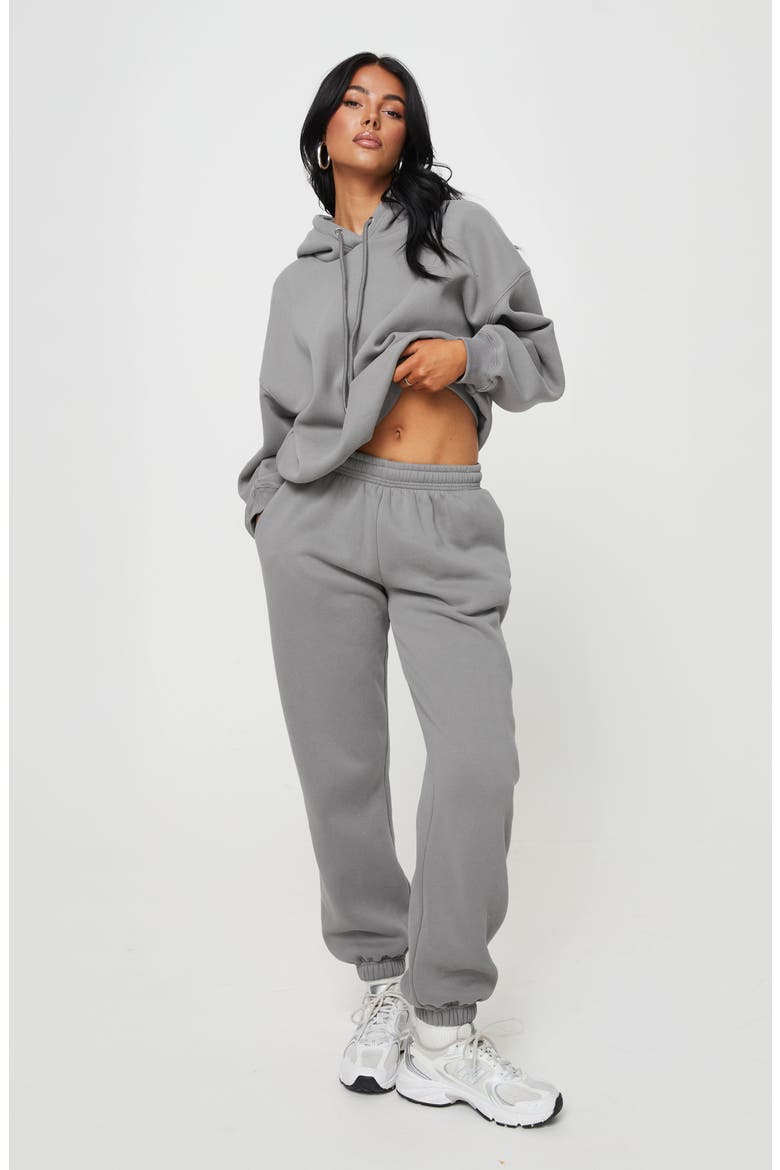 Renna Recycled Cotton Blend Sweatpants, Alternate, color, CHARCOAL
