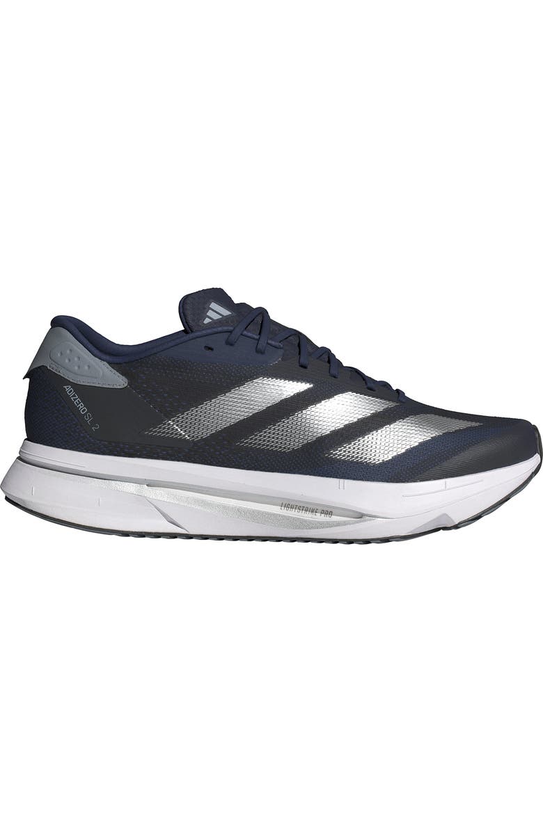 adidas Adizero SL2 Running Shoe, Alternate, color, Dark Blue/ Silver/ Halo Silver