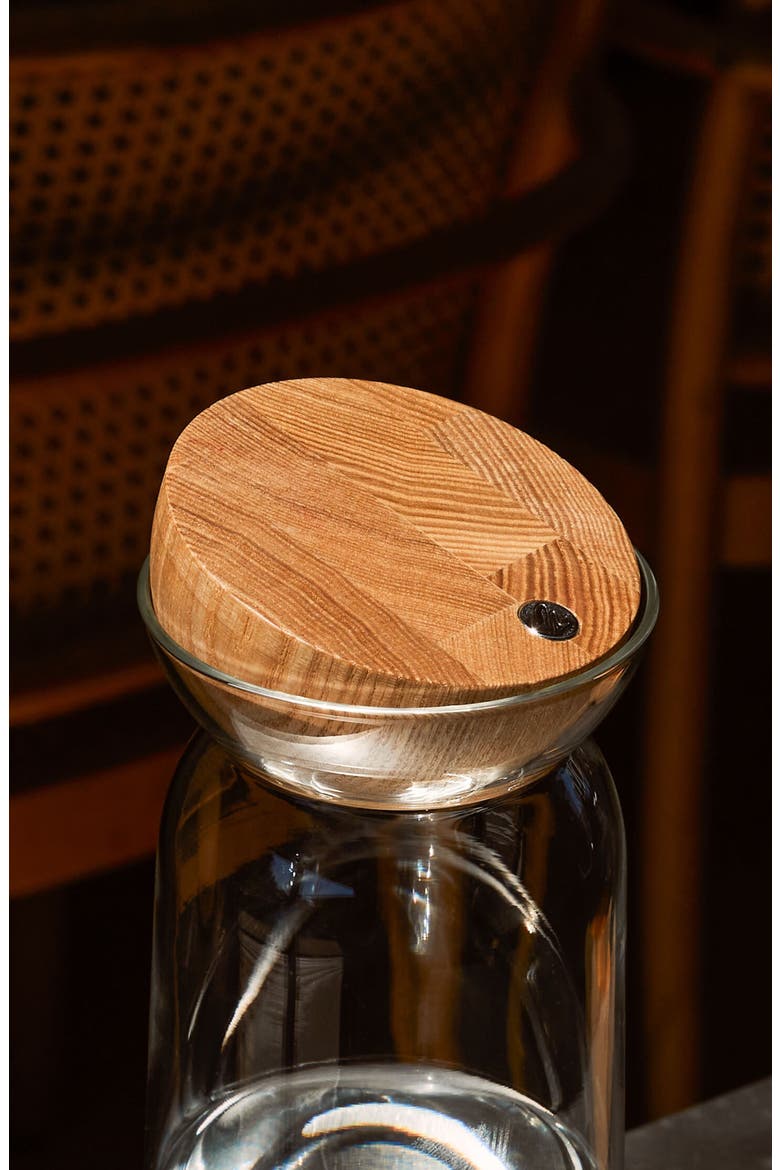 Teeter Glass Carafe, Alternate, color, NO COLOR