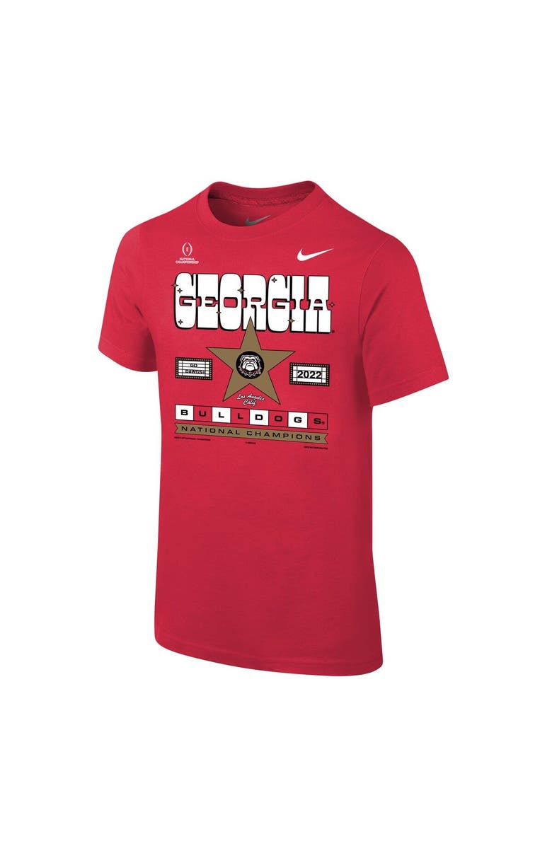 Nike Youth Nike Red Georgia Bulldogs College Football Playoff 2022 National Champions Star Celebration T-Shirt, Alternate, color,