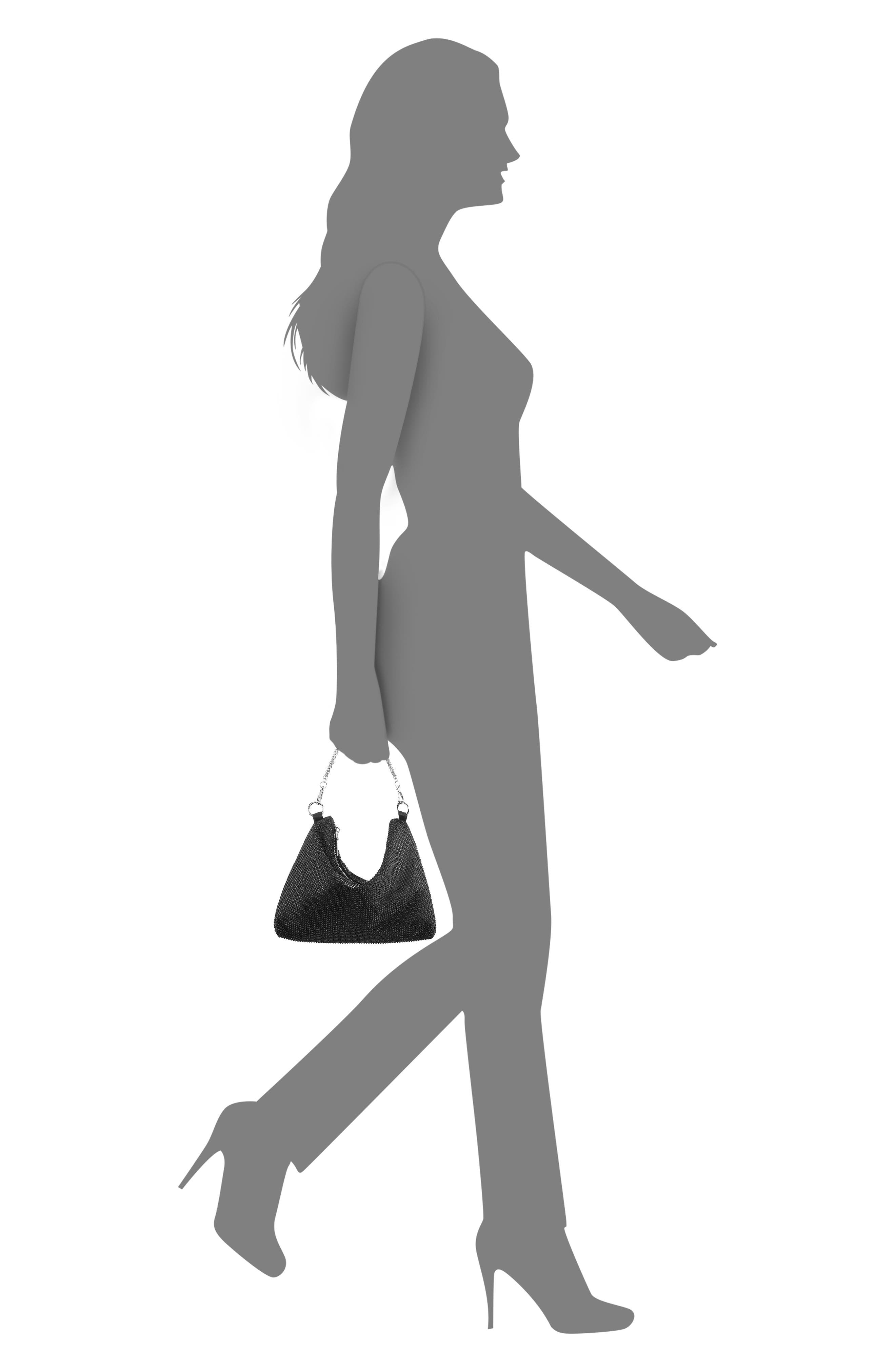 Nina Soho Shoulder Bag, Alternate, color, Black