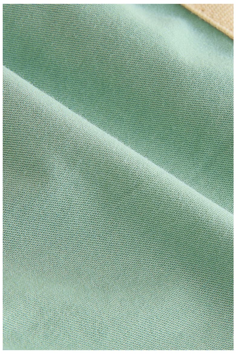 Kids' Sporty Stripe Cotton Shorts, Alternate, color, GREEN