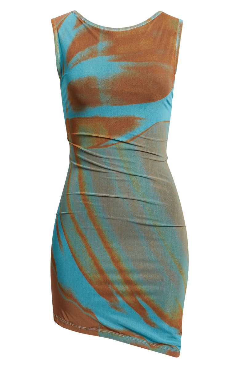 Feners Caracola Body-Con Dress, Alternate, color, Turquoise