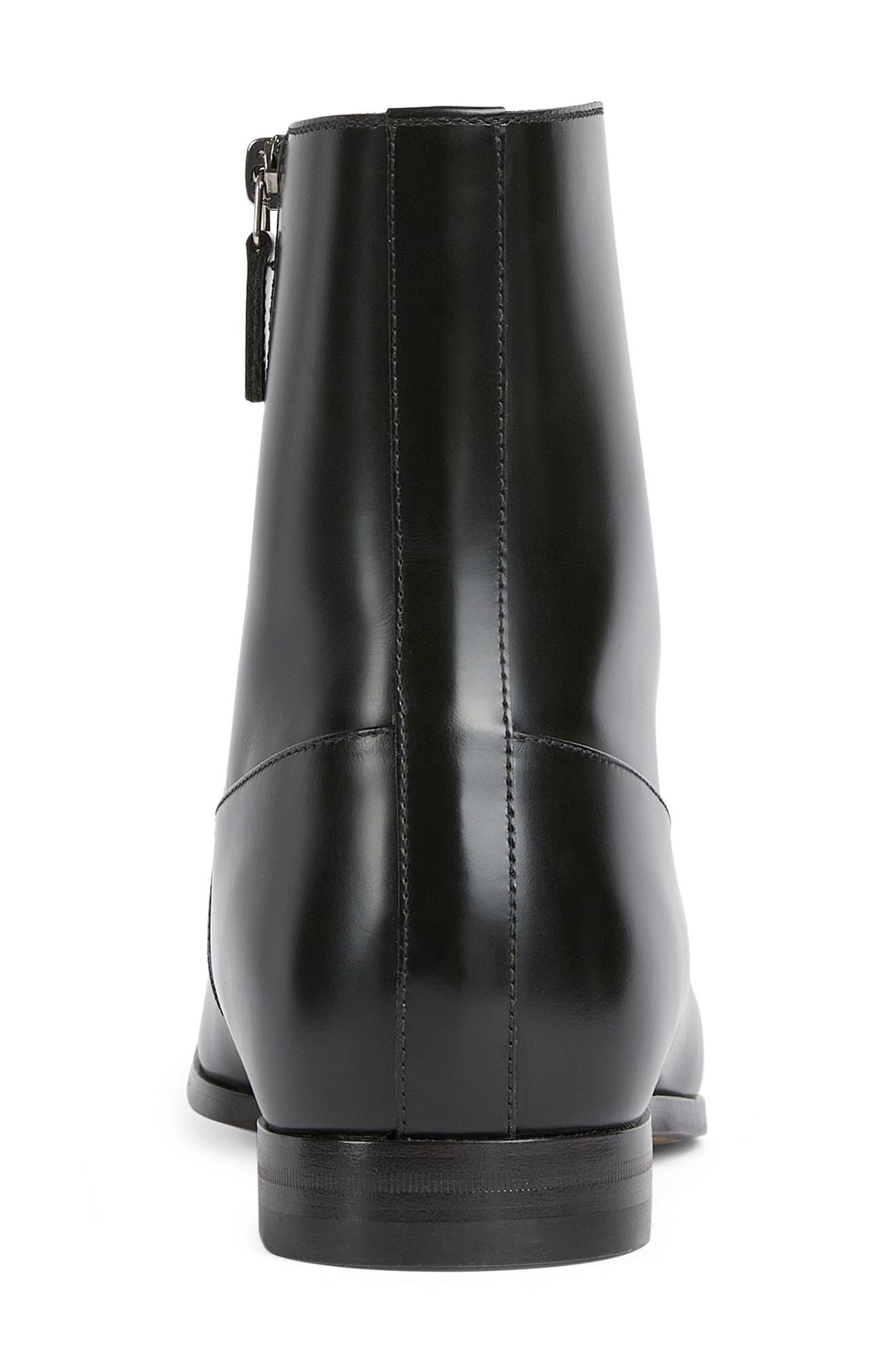 Gucci Next Ankle Boot, Alternate, color, Black/Black