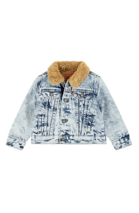 Faux Shearling Trucker Jacket (Baby)