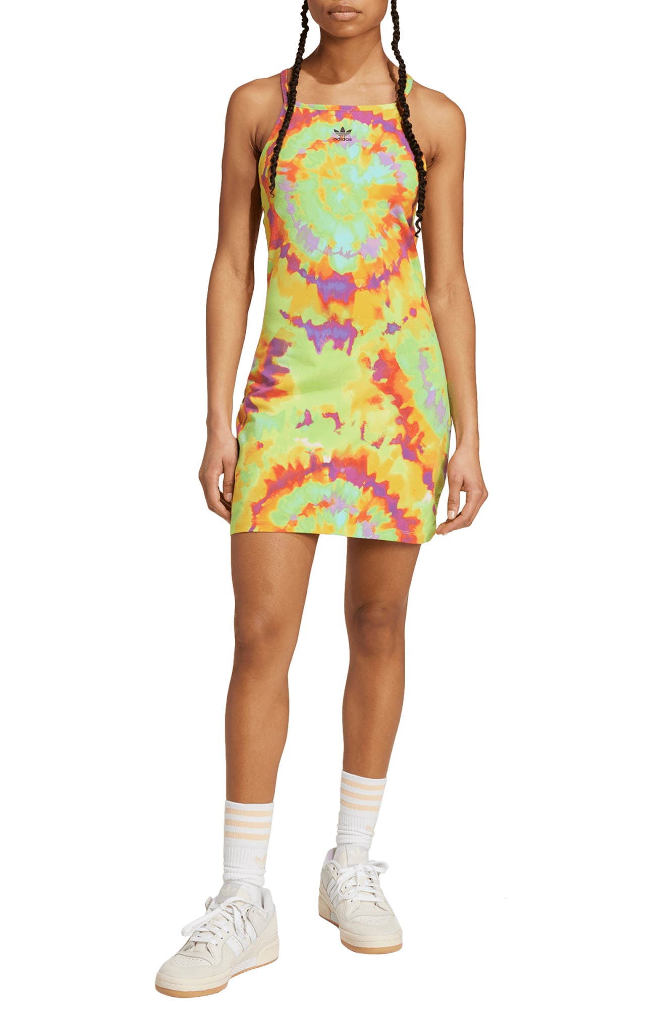 adidas Tie Dye Stretch Cotton Dress | Nordstrom
