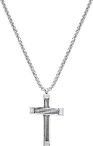 HMY JEWELRY Rope Cross Pendant Necklace