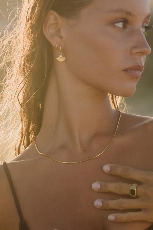 Atolea Fine Choker In Gold