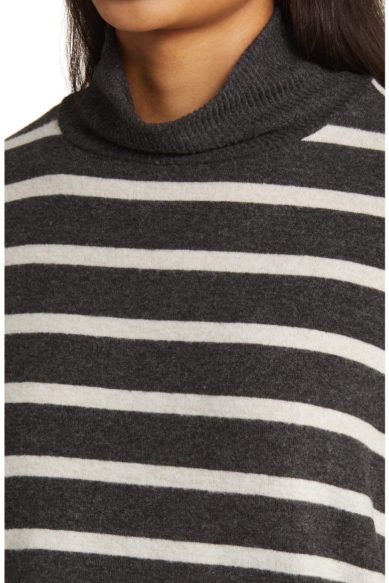 Cloud Mock Neck Sweater, Alternate, color, CHARCOAL C