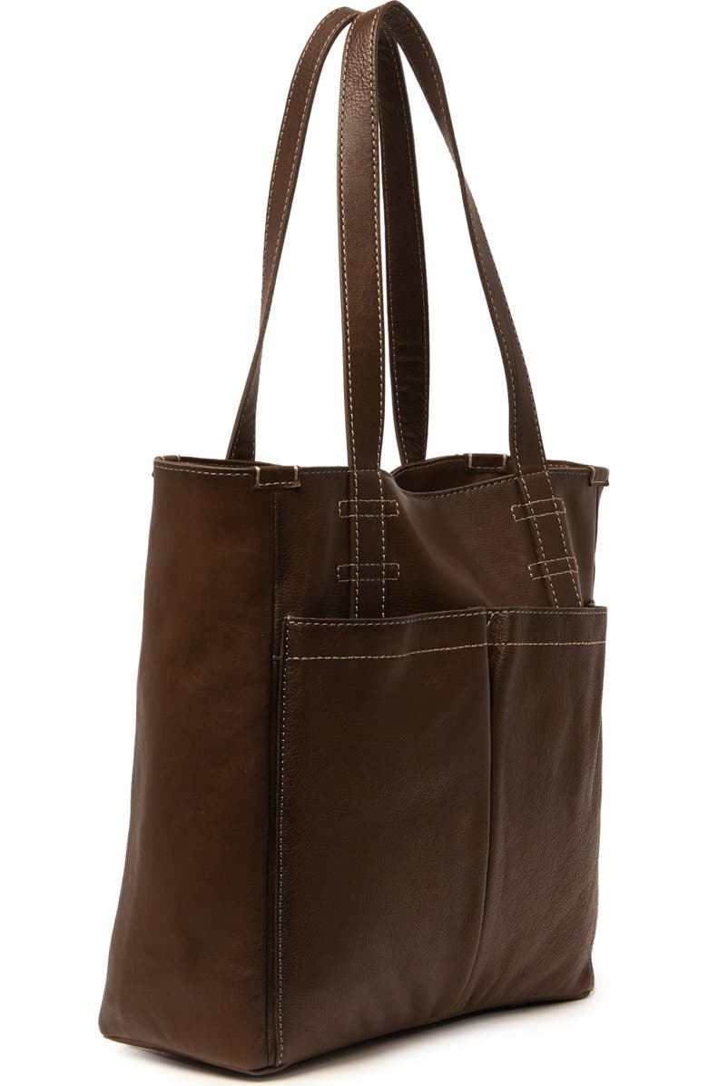 Frye Mindy Leather Pocket Tote, Alternate, color,