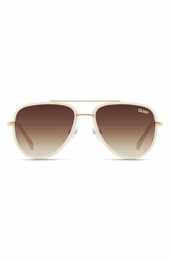 QUAY All in Mini 49mm Aviator Sunglasses