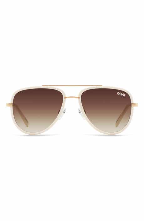 QUAY All in Mini 49mm Aviator Sunglasses