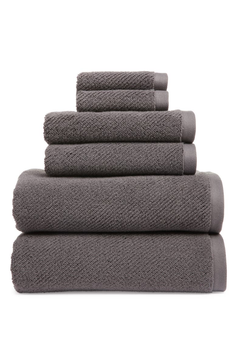 Nordstrom Cotton Rib 6-Piece Bath Towel Set, Main, color,