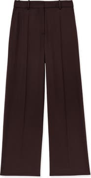 Reiss Solene Wool Blend Wide Leg Pants
