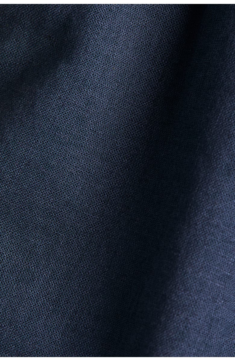 H&M Linen-blend Shorts, Alternate, color, Dark Blue