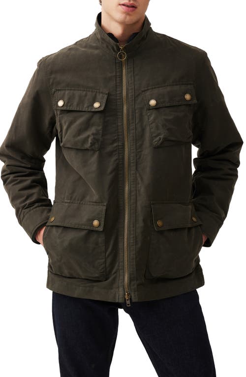 Rodd & Gunn Aberdeen Field Jacket with Removable Interior Liner Jacket in Deep Olive 