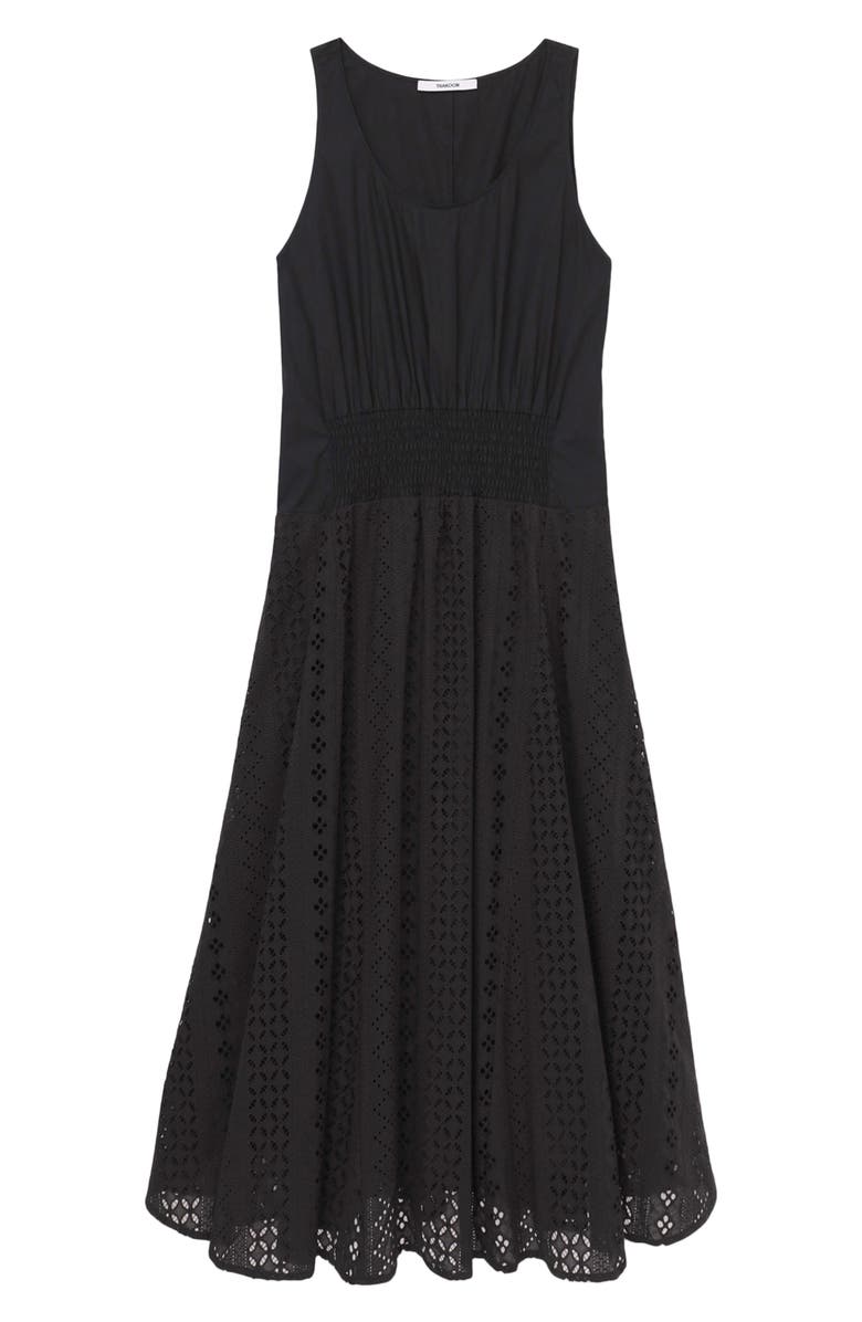 Thakoon Cotton Eyelet Trapeze Dress, Main, color,