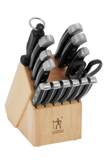Henckels Cutlery Statement 15-piece Knife Block Set In Black