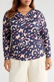 Tahari ASL Cowl Neck Top
