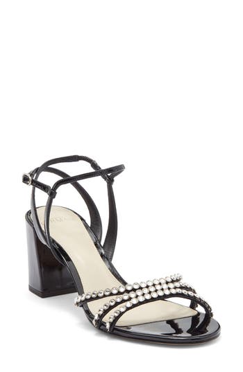 Alexandre Birman Caged Ankle Strap Sandal In Black