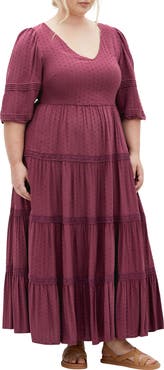 City Chic Brooklynn Tiered Maxi Dress