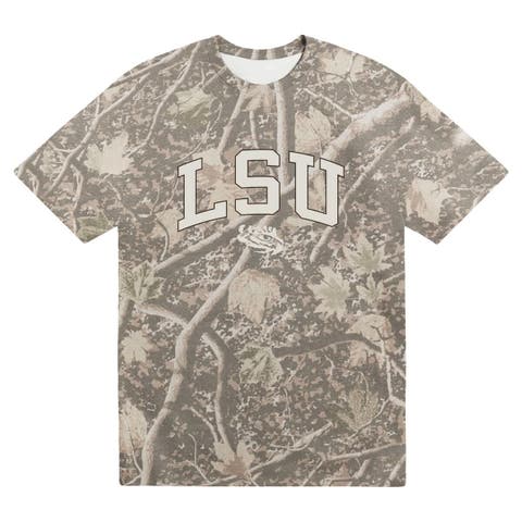 Men's Uscape Apparel  Camo LSU Tigers Back Bay Heavyweight T-Shirt