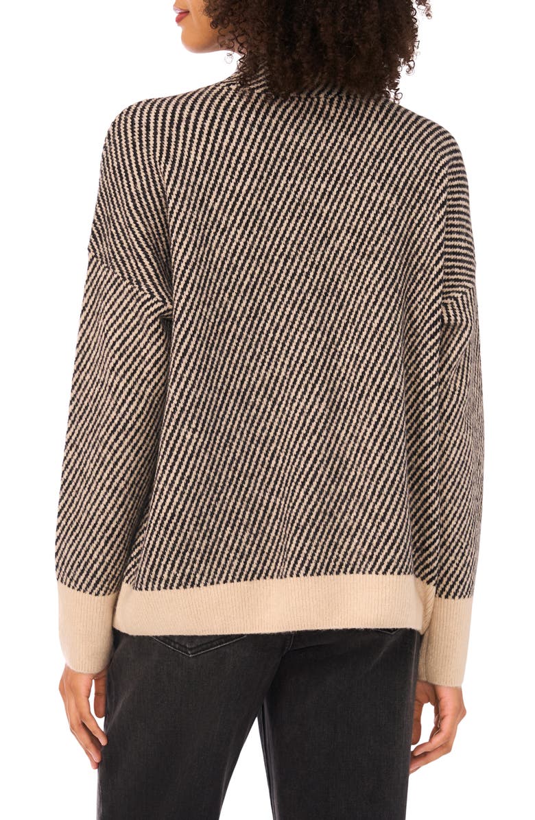 Halogen<sup>®</sup> Mini Bias Stripe Sweater, Alternate, color, New Biscotti