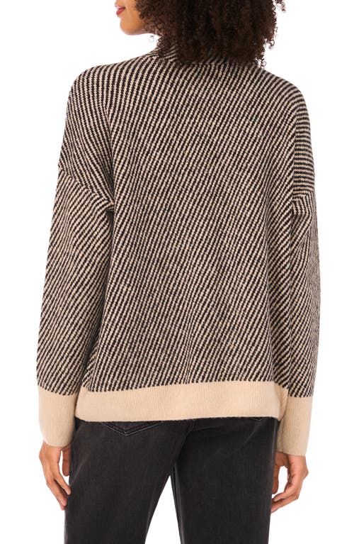 Halogen ® Mini Bias Stripe Sweater In Brown