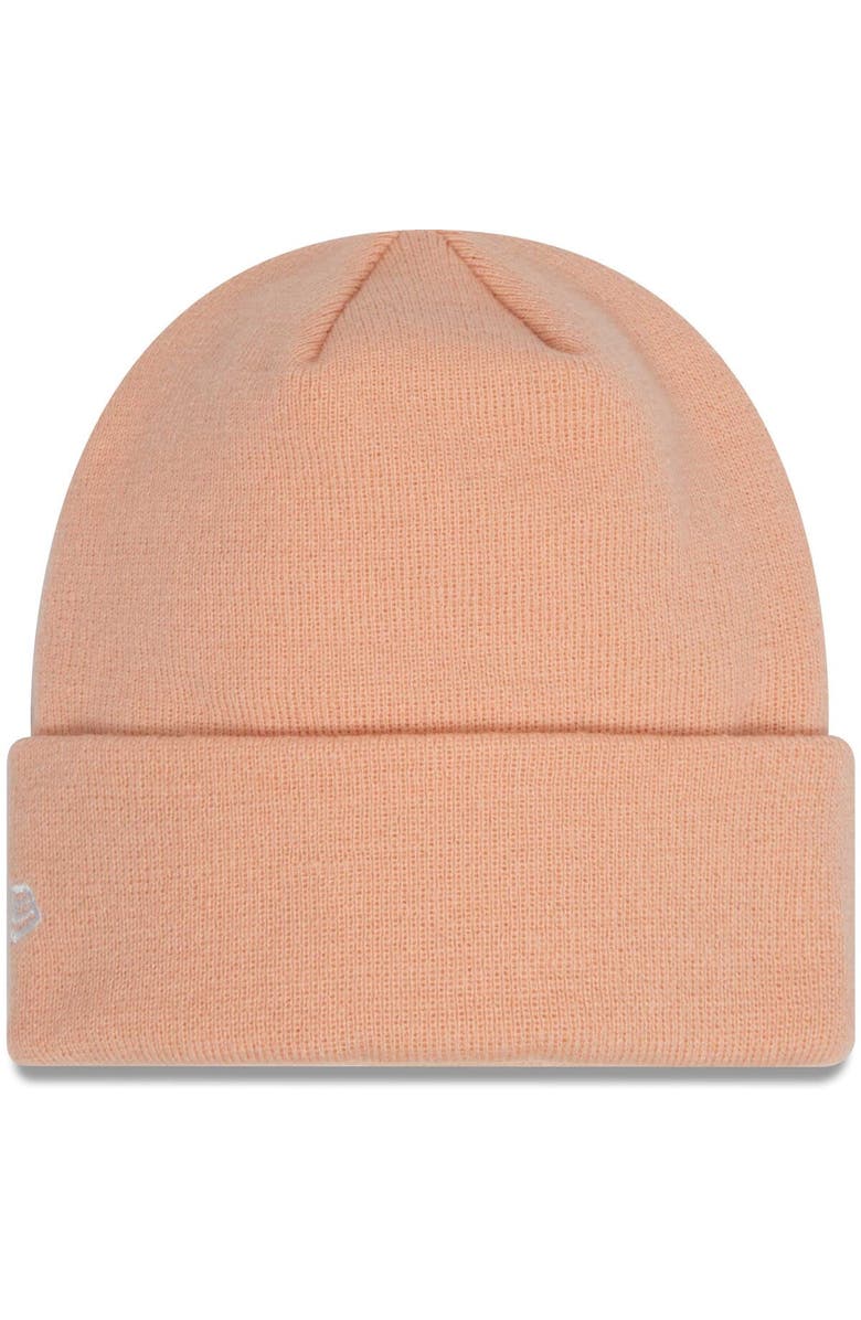 New Era Men's New Era Pink AC Milan Seasonal Color Cuffed Knit Hat, Alternate, color, Pink