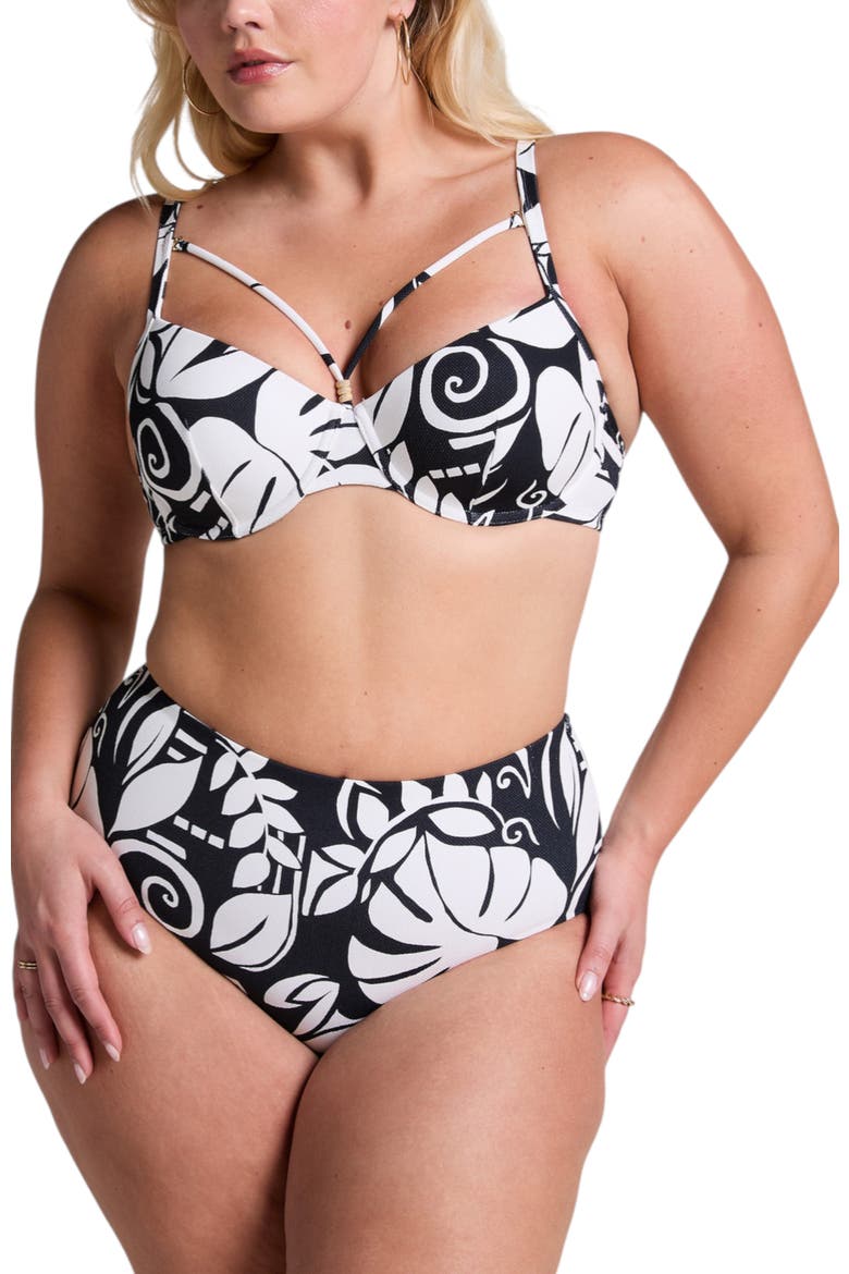 Mauritius Rio Bikini Bottom, Alternate, color, Caviar