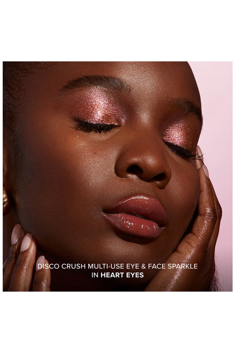 Disco Crush Eye & Face Sparkle, Alternate, color, HEART EYES