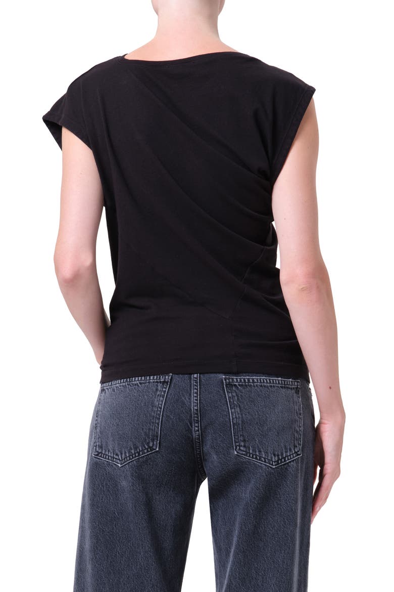 Beth Asymmetric Top, Alternate, color, BLACK