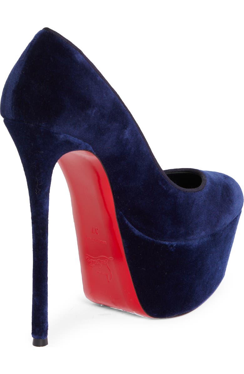 Christian Louboutin Dolly Alta Velvet Platform Pump, Alternate, color,