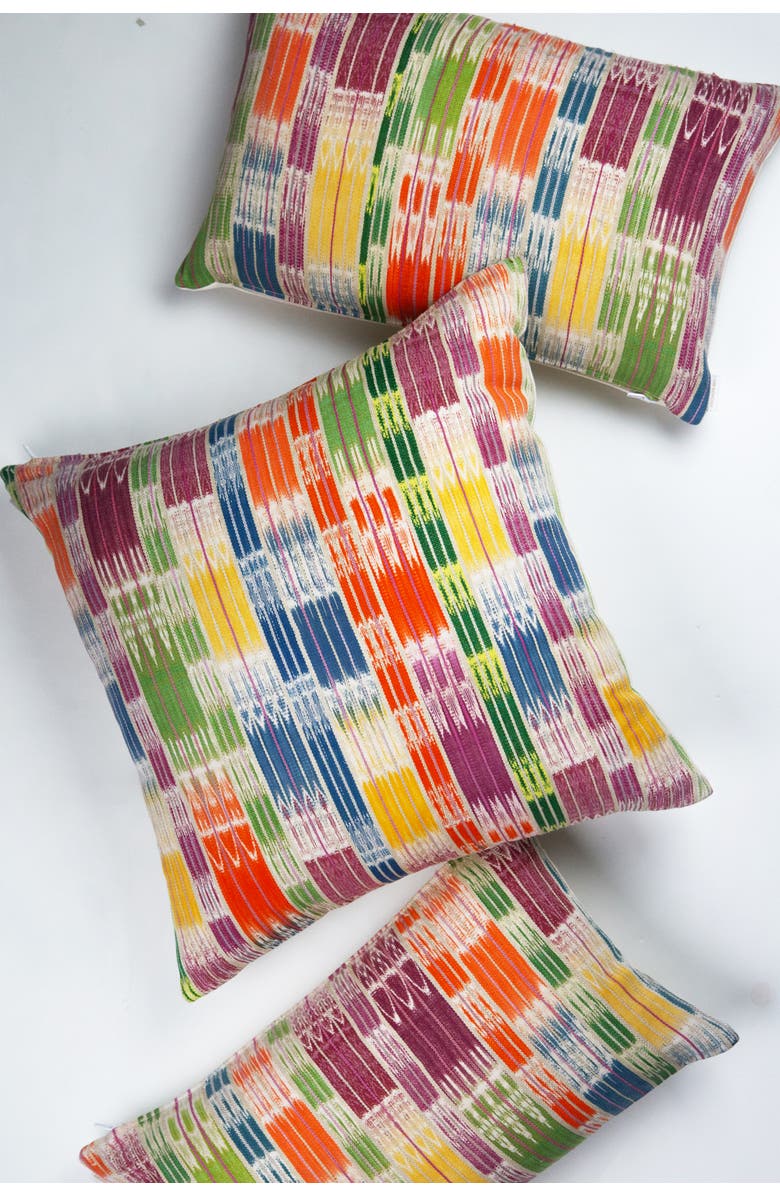Archive New York Vintage Handwoven  Carmen Ikat Pillow, Main, color, Multi
