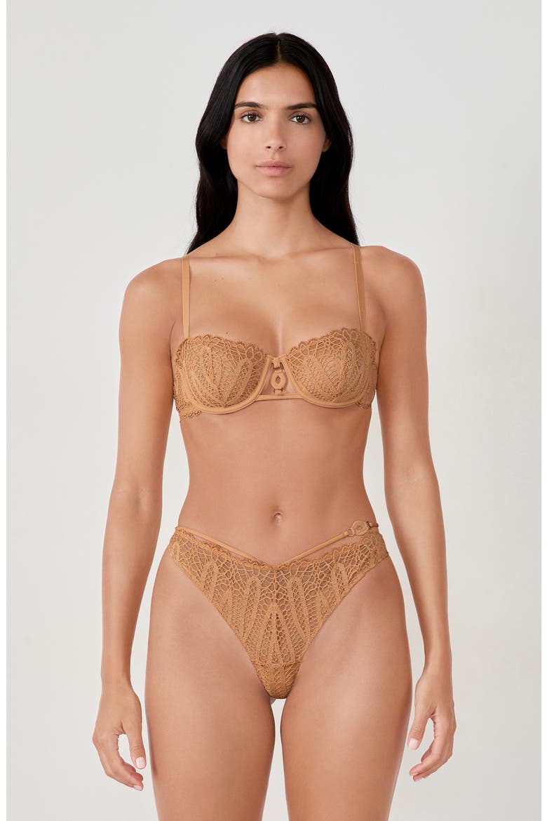 Virtuose N°9 Balconnet Underwire Bra, Alternate, color, SAND