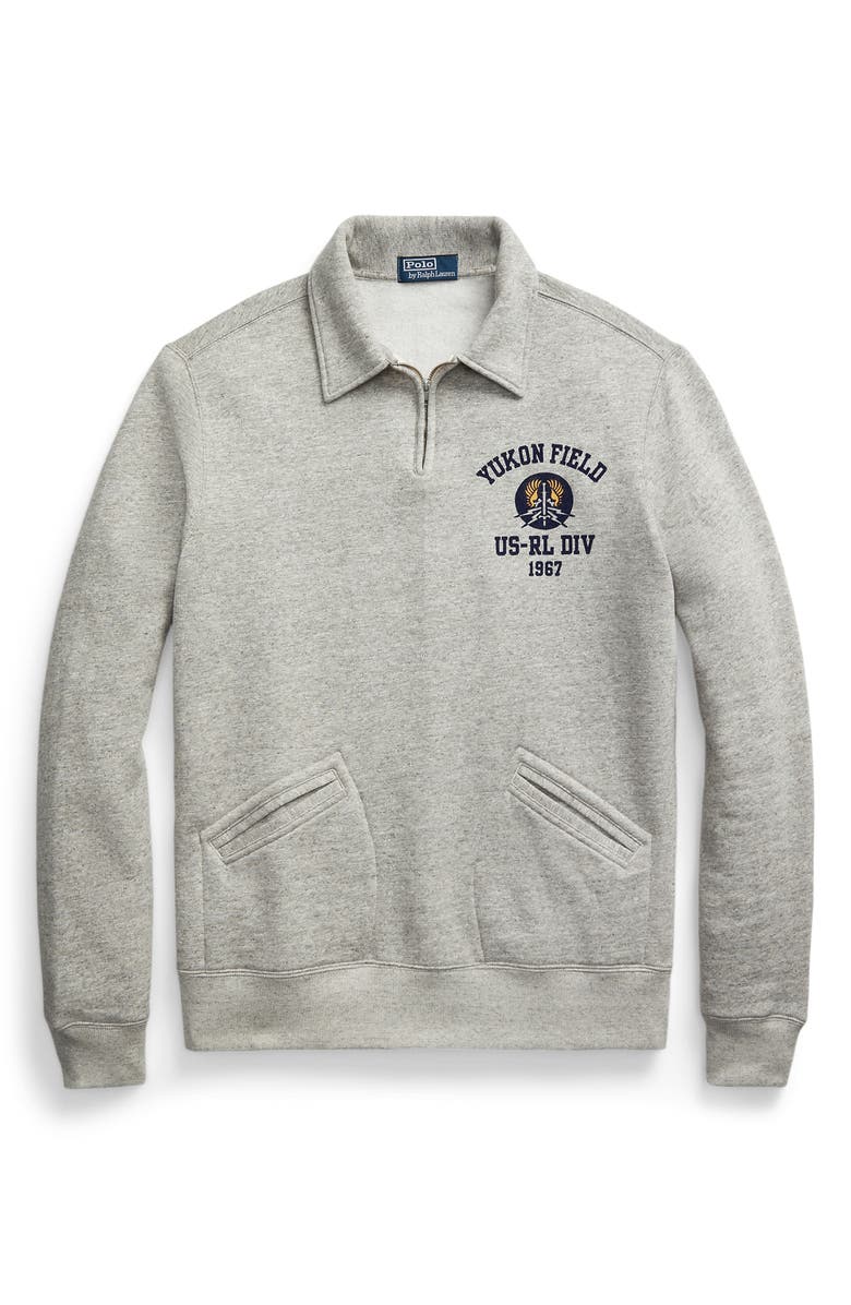 Polo Ralph Lauren Fleece Quarter Zip Pullover, Alternate, color, 