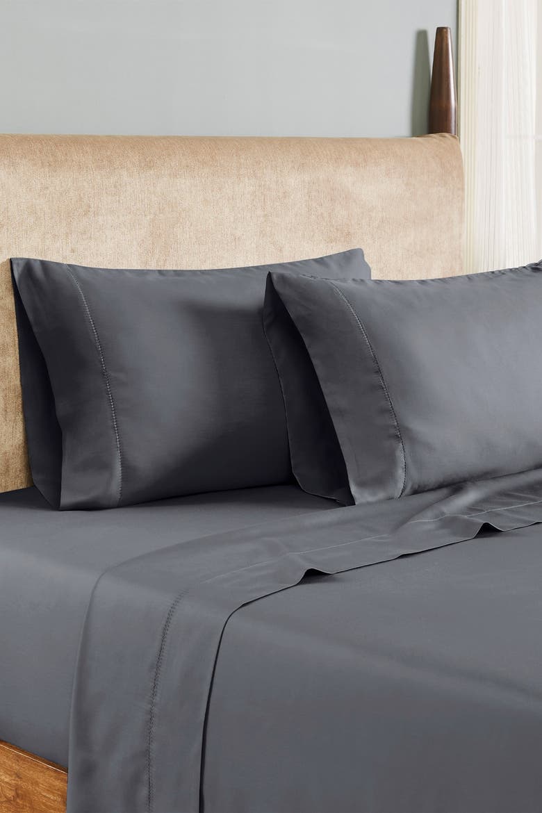 1200 Thread Count Tri-Blend Sheet Set, Main, color, SILVER
