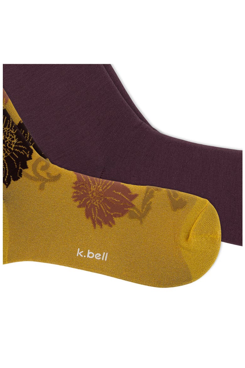 Metallic Tapestry 2-Pack Crew Socks, Alternate, color, ASST