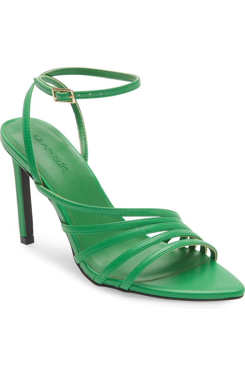 Open Edit Braelynn Pointed Toe Sandal, Main, color,