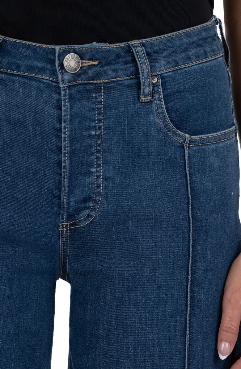 KUT from the Kloth Margo Cuffed Pintuck Wide Leg Jeans, Alternate, color, 