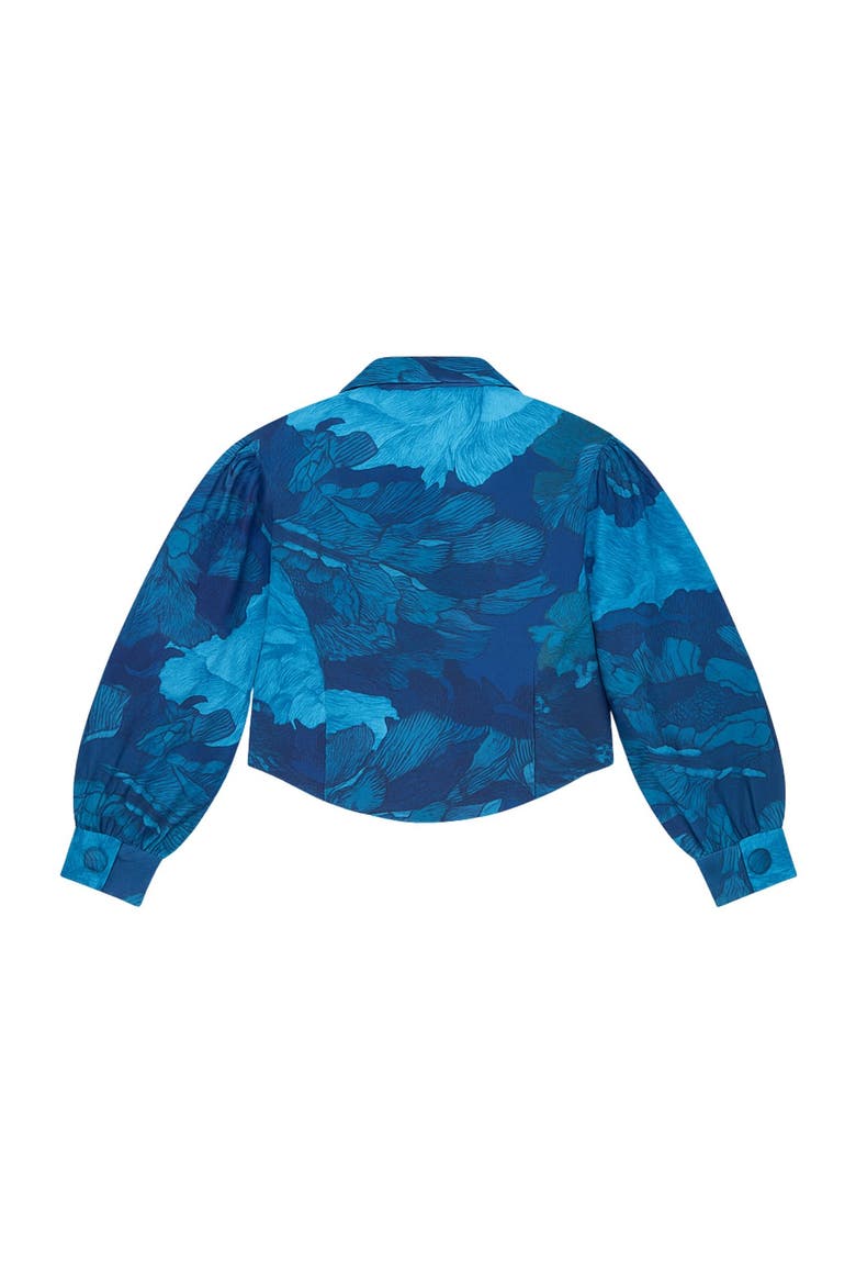 Bliss Jacket, Alternate, color, Floral camo in shades of blue
